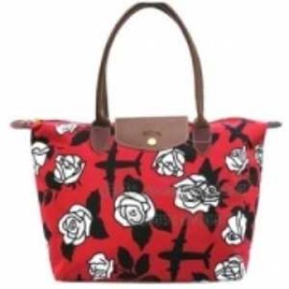 Sac A Main Longchamp soldes sortie Les Pliage Jeremy Scott Rouge